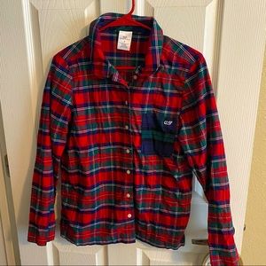 Vineyard Vines Merry Plaid Loungewear Top